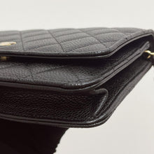 Load image into Gallery viewer, Chanel black caviar woc, gold hdw, with magnetic closure.