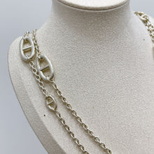 Load image into Gallery viewer, Hermes silver farandole necklace, 120cm