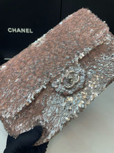 Load image into Gallery viewer, Chanel pink sequin small flap, silver hdw