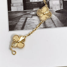 Load image into Gallery viewer, VCA Van Cleef & Arpels Vintage Alhambra gold guilloche bracelet, 5 motifs
