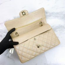 Load image into Gallery viewer, Chanel pearl beige medium caviar, with gold hdw