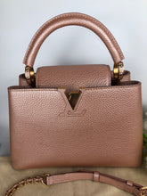 Load image into Gallery viewer, Louis Vuitton pink pearl capucines BB in taurillon leather