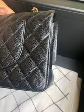 Load image into Gallery viewer, Chanel black caviar medium classic flap, gold hdw