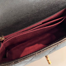 Load image into Gallery viewer, Chanel black coco handle small, gold hdw