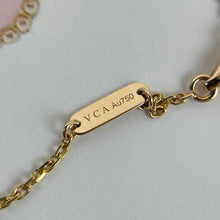 Load image into Gallery viewer, Van Cleef & Arpels (VCA) 2015 limited edition pink porcelain pendant with diamond, rose gold.