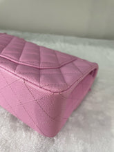 Load image into Gallery viewer, Chanel pink small caviar classic flap, gold hdw.