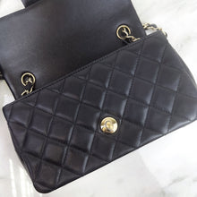 Load image into Gallery viewer, Chanel black mini lambskin, gold hdw 30 series