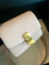 Load image into Gallery viewer, Celine light pink / yellow small box, aged gold hdw
