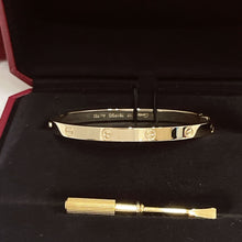 Load image into Gallery viewer, Cartier 2025 new medium model love Bangle, yellow gold, size 17