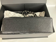 Load image into Gallery viewer, Chanel Black caviar small classic flap, silver hdw
