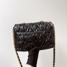 Load image into Gallery viewer, Chanel small lambskin 19, with gold studs, chip