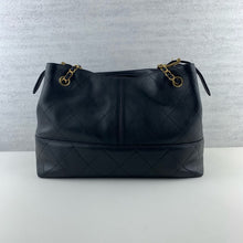 Load image into Gallery viewer, Chanel 25A hobo small black calfskin, coco base shopping bag with light gold hardware