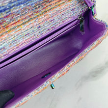 Load image into Gallery viewer, Rare Chanel mini tweed rainbow with with rainbow hdw