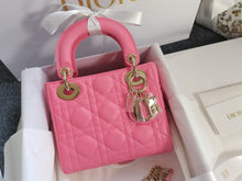 Load image into Gallery viewer, Lady Dior mini pink with gold hdw