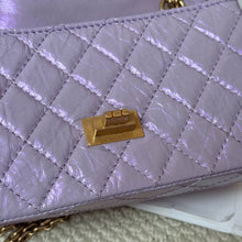 Load image into Gallery viewer, Chanel 24P mini reissue lilac purple, with aged gold hardware
