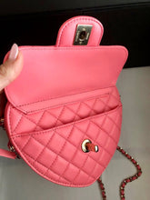 Load image into Gallery viewer, Chanel Pink 22s CC in love lambskin large heart bag