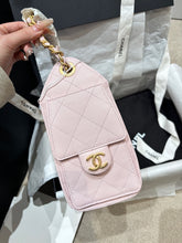 Load image into Gallery viewer, Chanel 26p light pink caviar mini 25 bag, gold hdw