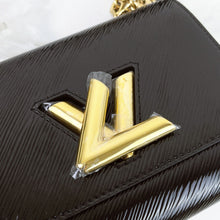 Load image into Gallery viewer, Louis Vuitton black twist pm, gold hdw