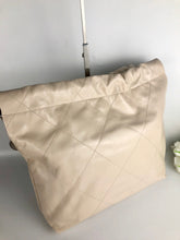 Load image into Gallery viewer, Chanel 22 small calfskin in ecru off white, matte silver hdw
