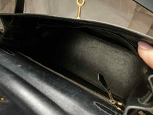 Load image into Gallery viewer, Hermes Vintage black box Kelly 28, gold hdw.