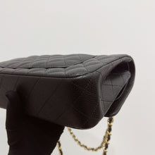 Load image into Gallery viewer, Chanel medium black caviar classic flap, gold hdw 28 series