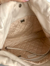 Load image into Gallery viewer, Chanel 22 small calfskin in ecru off white, matte silver hdw
