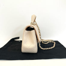 Load image into Gallery viewer, Chanel 23p beige / caramel two tone mini lambskin with gold hardware