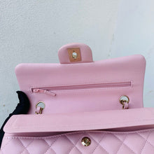 Load image into Gallery viewer, Chanel classic flap small pink 22b caviar with light gold hdw