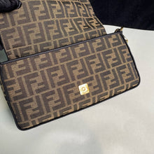 Load image into Gallery viewer, Fendi medium baguette, tobacco brown jacquard
