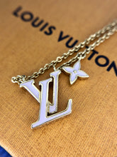 Load image into Gallery viewer, Louis Vuitton iconic pink enamel and brass necklace