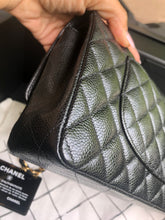 Load image into Gallery viewer, Chanel black caviar medium classic flap, gold hdw