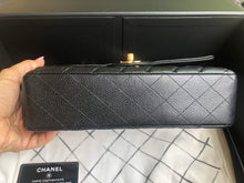 Load image into Gallery viewer, Chanel black caviar medium classic flap, gold hdw