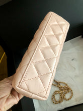 Load image into Gallery viewer, Chanel Light pink calfskin Kelly (larger size) with aged gold hdw