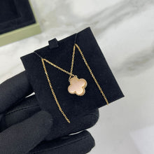Load image into Gallery viewer, Van Cleef & Arpels (VCA) 2015 limited edition pink porcelain pendant with diamond, rose gold.