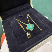 Load image into Gallery viewer, Very rare Van Cleef & Arpels (VCA) 2013 rare green malachite diamond holiday pendant, 18k gold