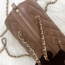 Load image into Gallery viewer, Chanel boston bag 25p brown caviar, microchip