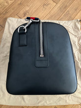 Load image into Gallery viewer, Gucci large black supreme duffle bag, with strap