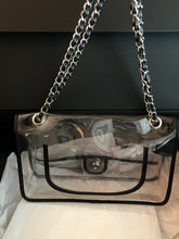 Load image into Gallery viewer, Chanel PVC jumbo with black Lambskin trim, no card