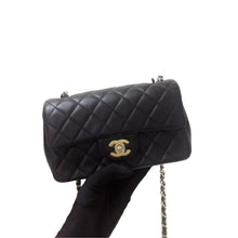 Load image into Gallery viewer, Chanel black mini lambskin, gold hdw 30 series