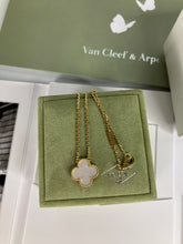Load image into Gallery viewer, Van Cleef & Arpels 2021 (VCA) 18k gold white mop necklace, vintage Alhambra
