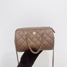 Load image into Gallery viewer, Chanel boston bag 25p brown caviar, microchip