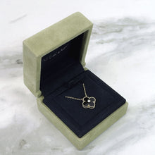 Load image into Gallery viewer, Van Cleef & Arpels VCA limited edition 2016 black onyx, rose gold holiday pendant.