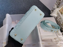 Load image into Gallery viewer, Lady Dior small blue Cannage lambskin, with gold hdw. 2024