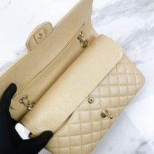 Load image into Gallery viewer, Chanel pearl beige medium caviar, with gold hdw