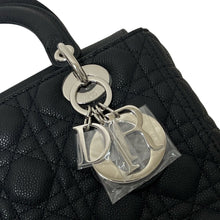 Load image into Gallery viewer, Lady Dior black caviar medium, silver hdw 2022
