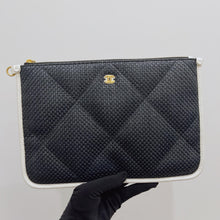 Load image into Gallery viewer, Chanel 2023 raffia calfskin blue and white coco beach tote