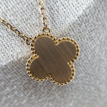 Load image into Gallery viewer, Van Cleef & Arpels VCA limited edition 2016 black onyx, rose gold holiday pendant.