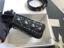 Load image into Gallery viewer, Lady Dior small black with diamond quilted leather