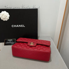 Load image into Gallery viewer, Chanel 28 series red caviar small classic flap, gold hdw