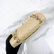 Load image into Gallery viewer, Chanel pearl beige medium caviar, with gold hdw
